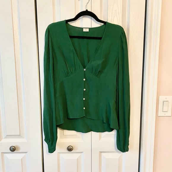 Wilfred green prairie blouse - Picture 2 of 8
